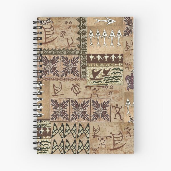 Item preview, Hawaiian Sailing Canoe and Petroglyph Tapa designed and sold by J Marielle Designs.