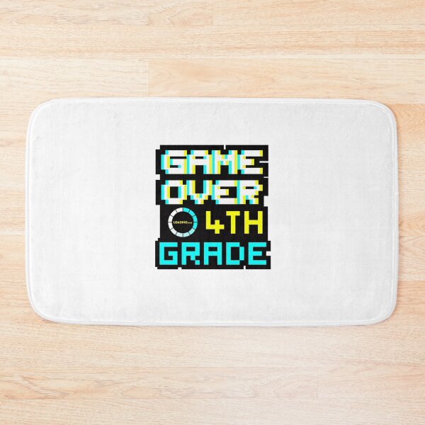 Item preview, Back to School - Game Over - 4th Grade - Fourth Grade designed and sold by DesignByLeo.