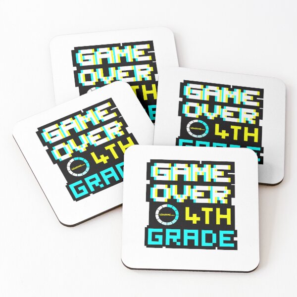 Item preview, Back to School - Game Over - 4th Grade - Fourth Grade designed and sold by DesignByLeo.
