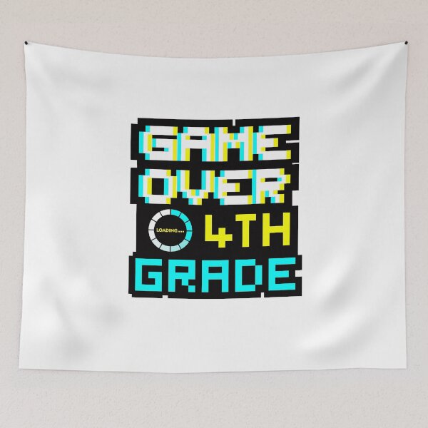 Item preview, Back to School - Game Over - 4th Grade - Fourth Grade designed and sold by DesignByLeo.