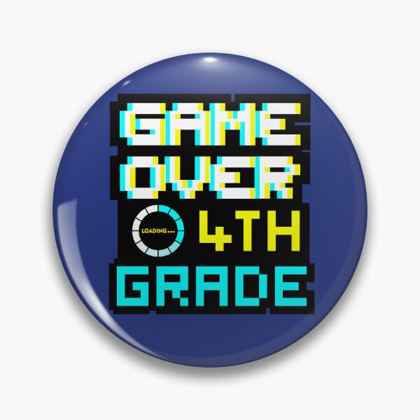 Item preview, Back to School - Game Over - 4th Grade - Fourth Grade designed and sold by DesignByLeo.