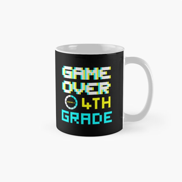 Item preview, Back to School - Game Over - 4th Grade - Fourth Grade designed and sold by DesignByLeo.
