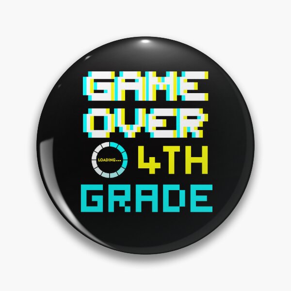 Item preview, Back to School - Game Over - 4th Grade - Fourth Grade designed and sold by DesignByLeo.