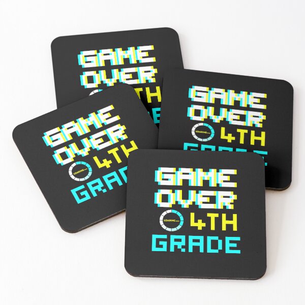 Item preview, Back to School - Game Over - 4th Grade - Fourth Grade designed and sold by DesignByLeo.