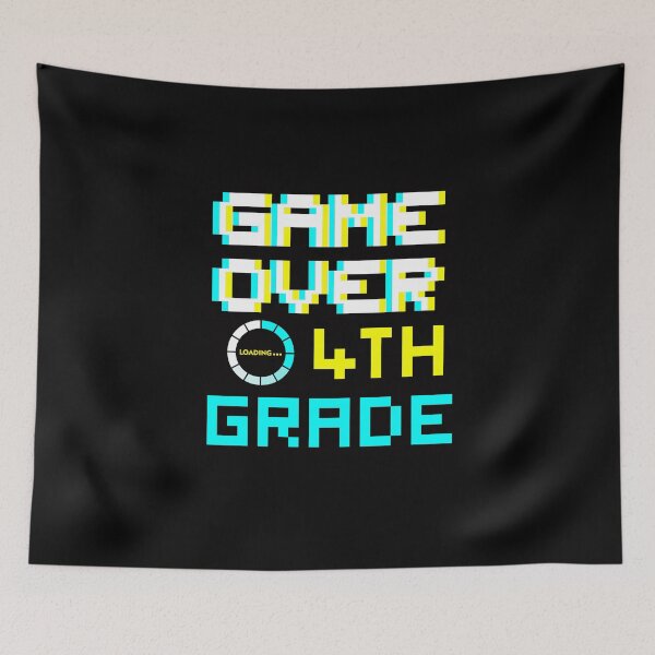 Item preview, Back to School - Game Over - 4th Grade - Fourth Grade designed and sold by DesignByLeo.