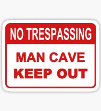 Man Cave Sticker