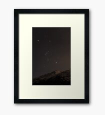 Orion über Eklutna Gerahmtes Wandbild