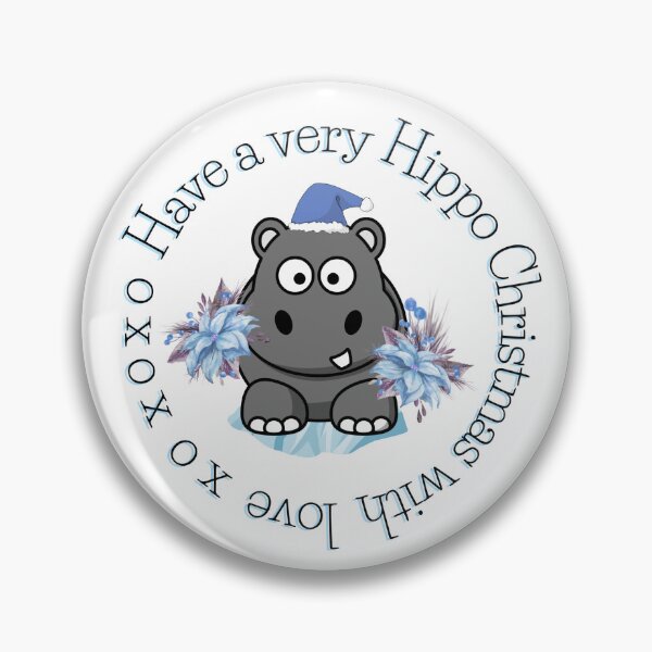 Item preview, Have a very Hippo Christmas with love x o x o x o designed and sold by OByD.