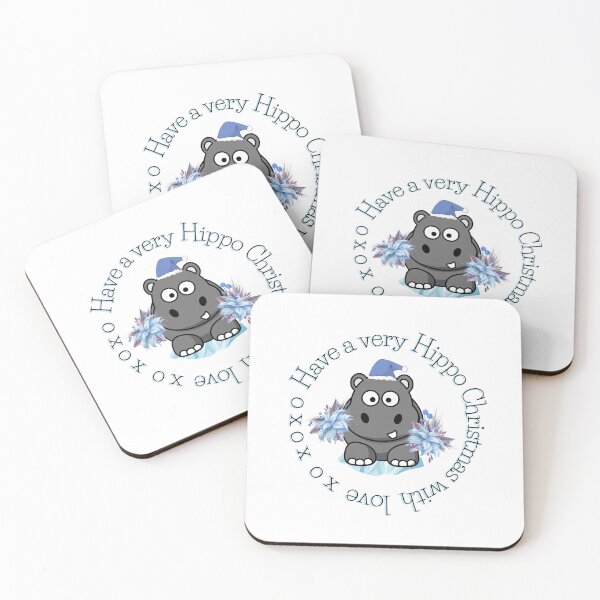 Item preview, Have a very Hippo Christmas with love x o x o x o designed and sold by OByD.