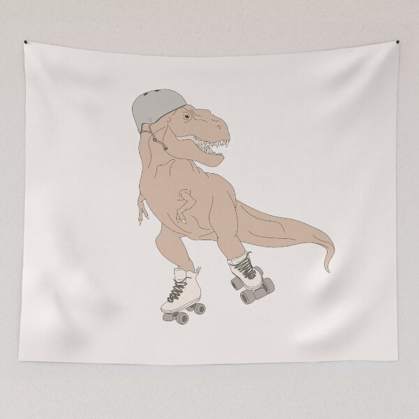 Item preview, T Rex Dino On Skates  designed and sold by Linrazz.