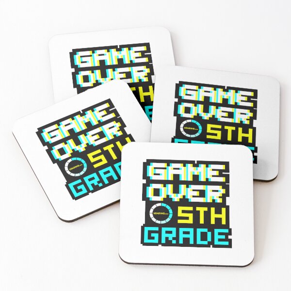 Item preview, Back to School - Game Over - 5th Grade - Fifth Grade designed and sold by DesignByLeo.