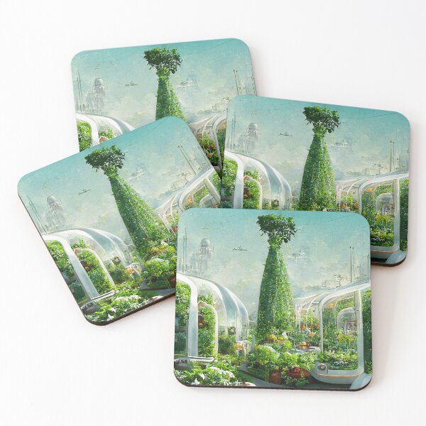 Item preview, The Institute Aesthetics - Futuristic Utopia Green Garden Outside - Fallout 4 Artificial Intelligence designed and sold by Nicky-Valentine.