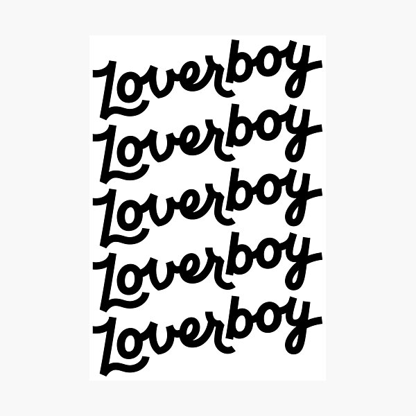 "Loverboy Merch Lover Boy Logo" Photographic Print for Sale by