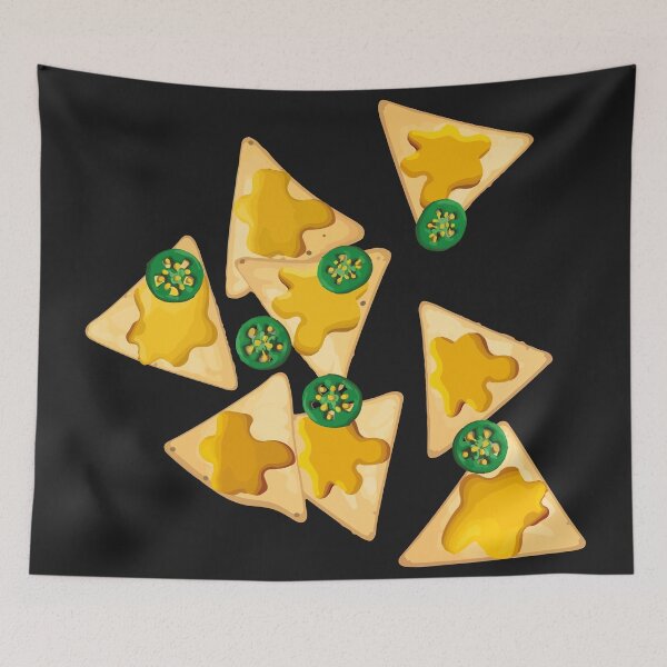 Artikelvorschau, Nacho-Tortilla-Chips und Jalapeños mexikanisches Essen Cinco de Mayo-Feier entworfen und verkauft von T-Mex.