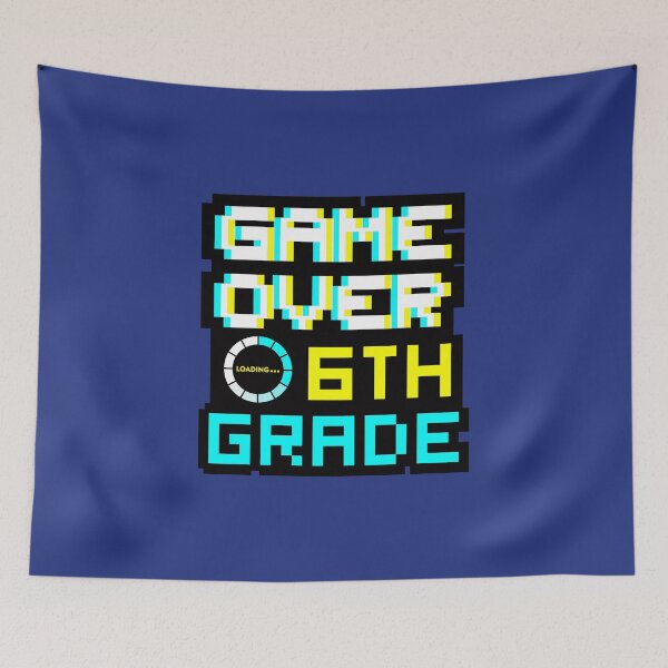 Item preview, Back to School - Game Over - 6th Grade - Sixth Grade designed and sold by DesignByLeo.