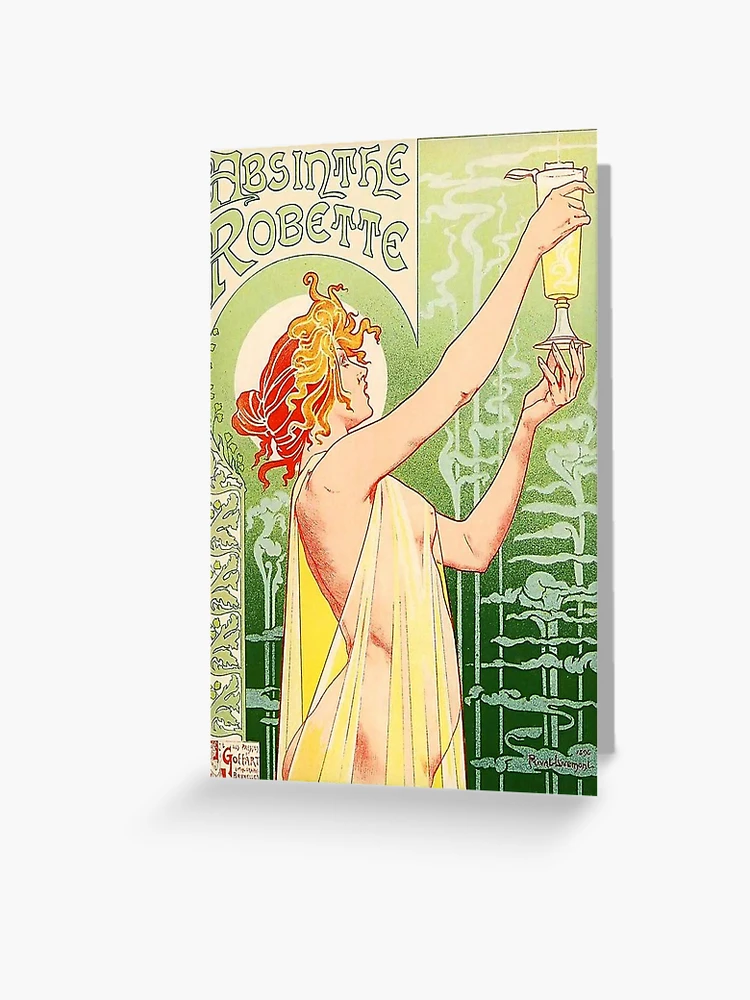 Alphonse Mucha, Absinthe Robette Vintage Alcohol Art Advert