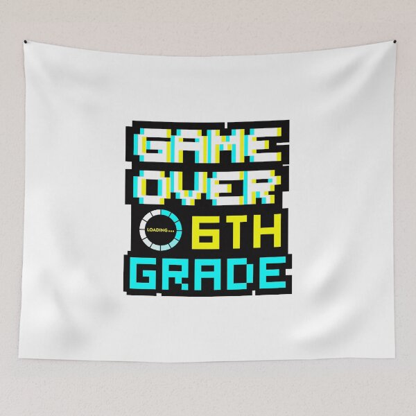 Item preview, Back to School - Game Over - 6th Grade - Sixth Grade designed and sold by DesignByLeo.