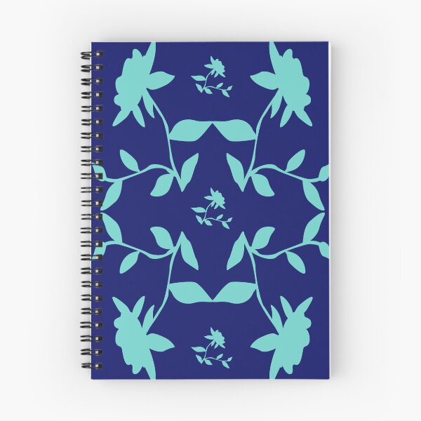 Item preview, Flower Time Rose in Blues designed and sold by ninasilver.