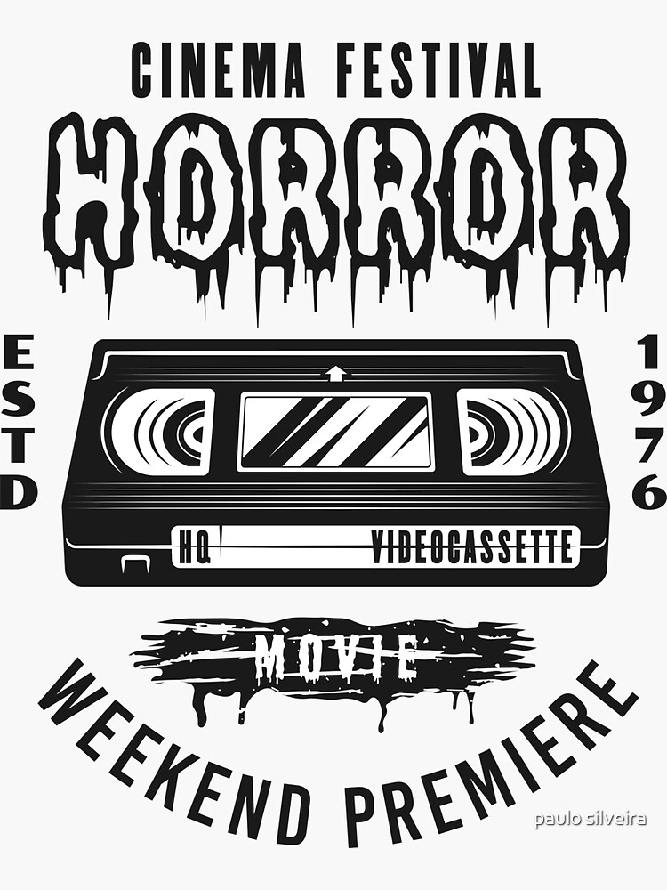 "Horror Cinema. Movie fans gift." Sticker for Sale by hypnotzd Redbubble