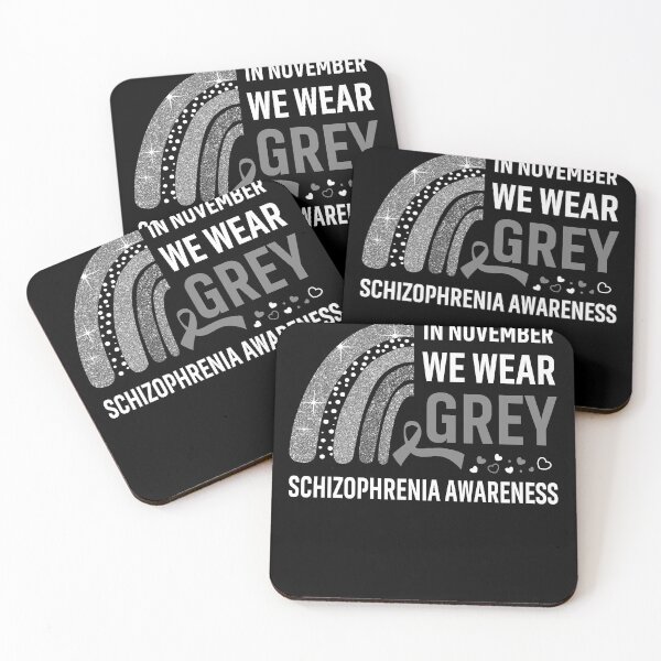 Item preview, Rainbow In November We Wear Grey Schizophrenia Awareness designed and sold by Mnrshirley.