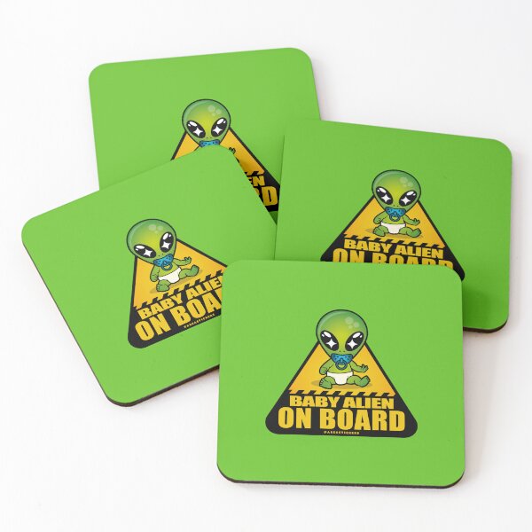Item preview, Signal - Baby alien on board designed and sold by AreaStickers.