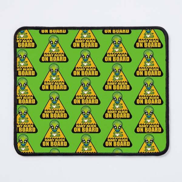 Item preview, Signal - Baby alien on board designed and sold by AreaStickers.