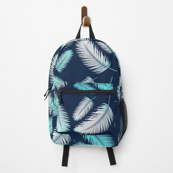 Item preview, Blue Palm Tree Leaves Graphic Design designed and sold by Narkusdesign.