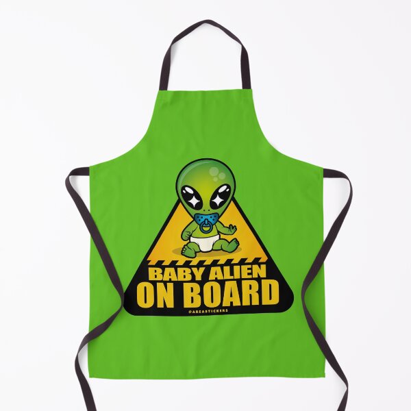 Item preview, Signal - Baby alien on board designed and sold by AreaStickers.