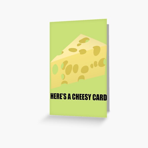 Item preview, Cheesy Card designed and sold by Facebook.com/ ArtByAmyMinori.