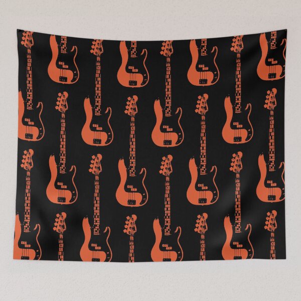 Item preview, Bass Guitar Cutout - Orange designed and sold by QuarterMoon.