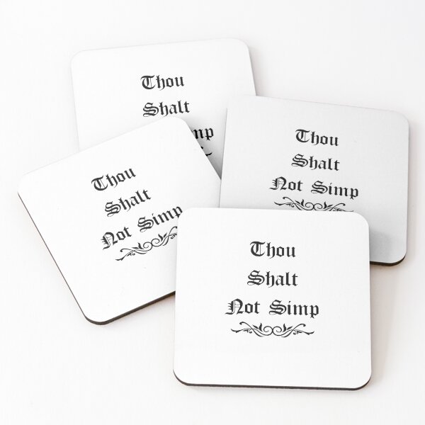 Item preview, Thou Shalt Not Simp designed and sold by Cursed-rabbit.