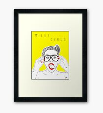 MILEY CYRUS Framed Print