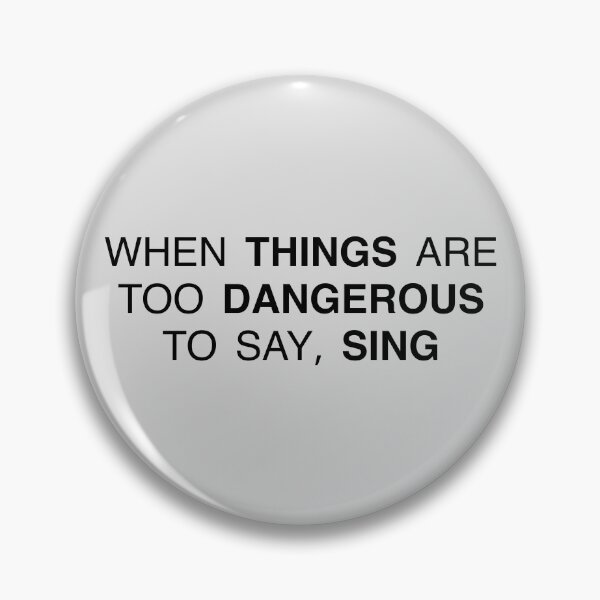 Item preview, Elvis Movie Quote (To dangerous to say, sing) designed and sold by TheEmilySuzanne.
