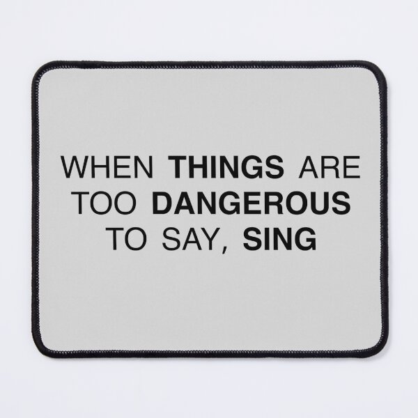 Item preview, Elvis Movie Quote (To dangerous to say, sing) designed and sold by TheEmilySuzanne.