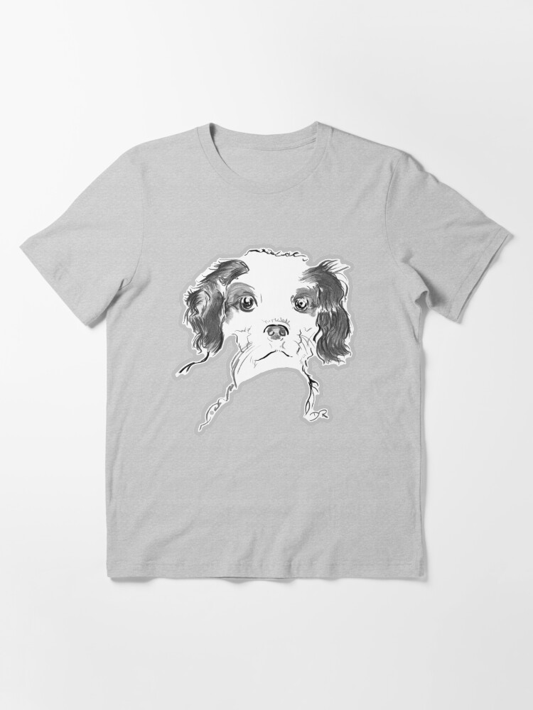 Alternate view of Cavalier King Charles Spaniel Puppy Drawing Essential T-Shirt