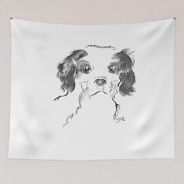Item preview, Cavalier King Charles Spaniel Puppy Drawing designed and sold by douglasrickard.