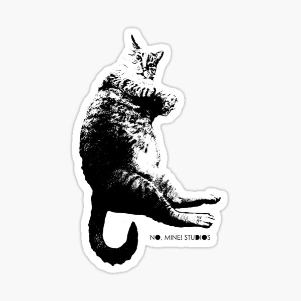 Hobbes (Artist's cat) Sticker