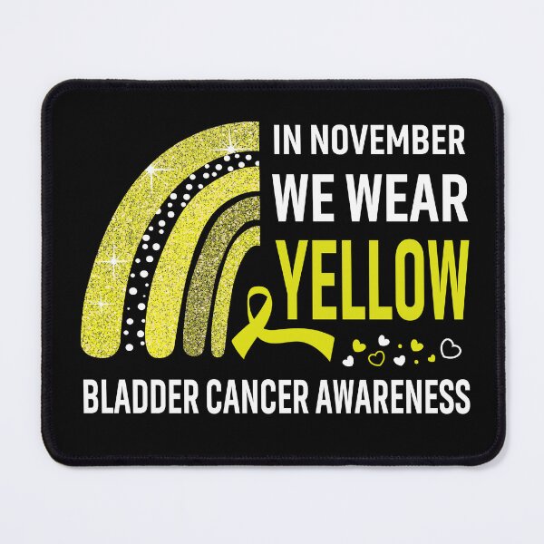 Item preview, Rainbow In November We Wear Yellow Bladder Cancer Awareness designed and sold by Mnrshirley.