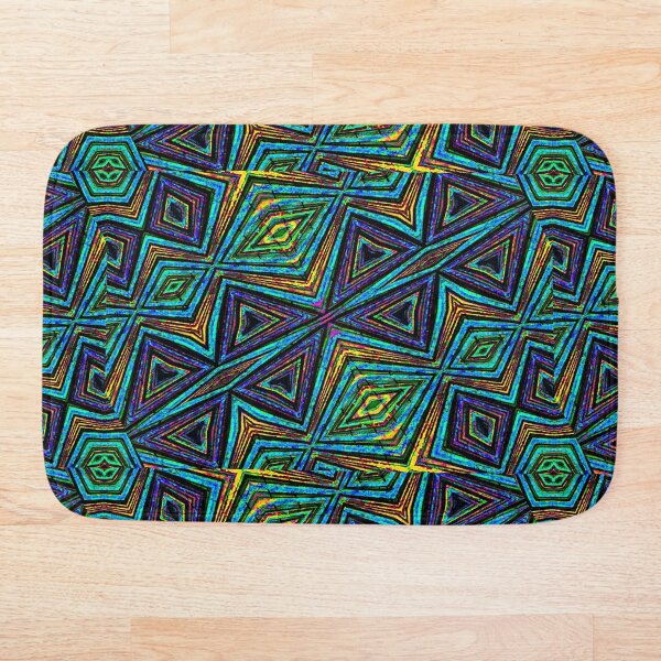 Aperçu de l'œuvre Motif géométrique coloré de style tribal créée et vendue par DFLC Prints.