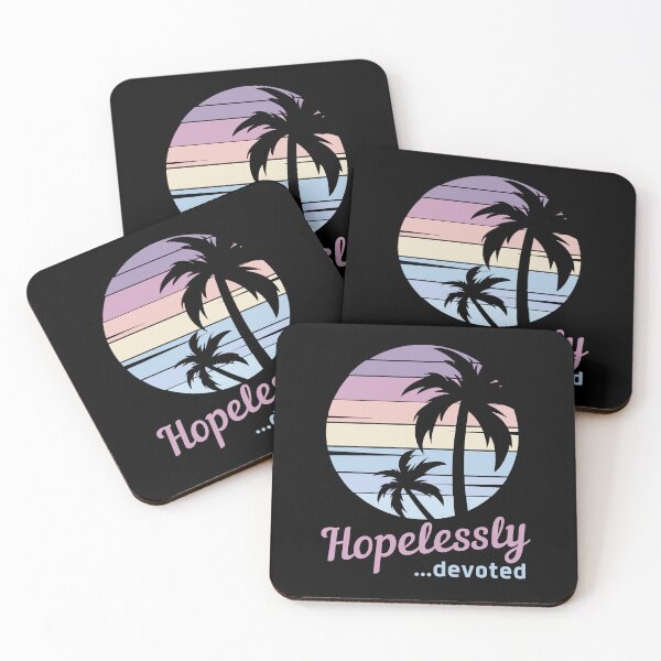 Item preview, Hopelessly Devoted - Vintage Tropical Sunset, Follow The Sun, Beach You To It designed and sold by Sun Sand & Sea Art.