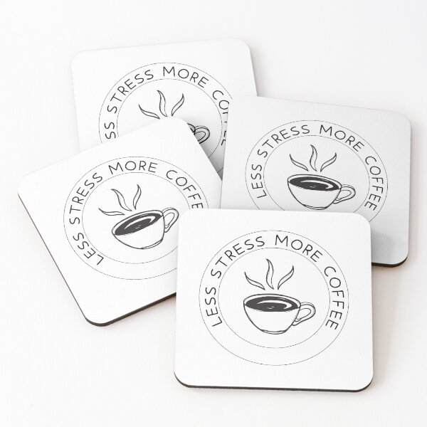 Item preview, Less Stress More Coffee  designed and sold by Demonkey.