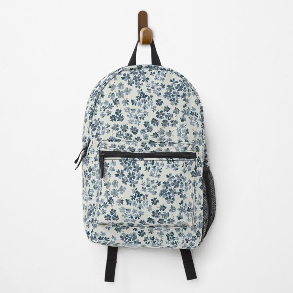 Aperçu de l'œuvre Petites fleurs aquarelle bleue créée et vendue par StudioPosies.