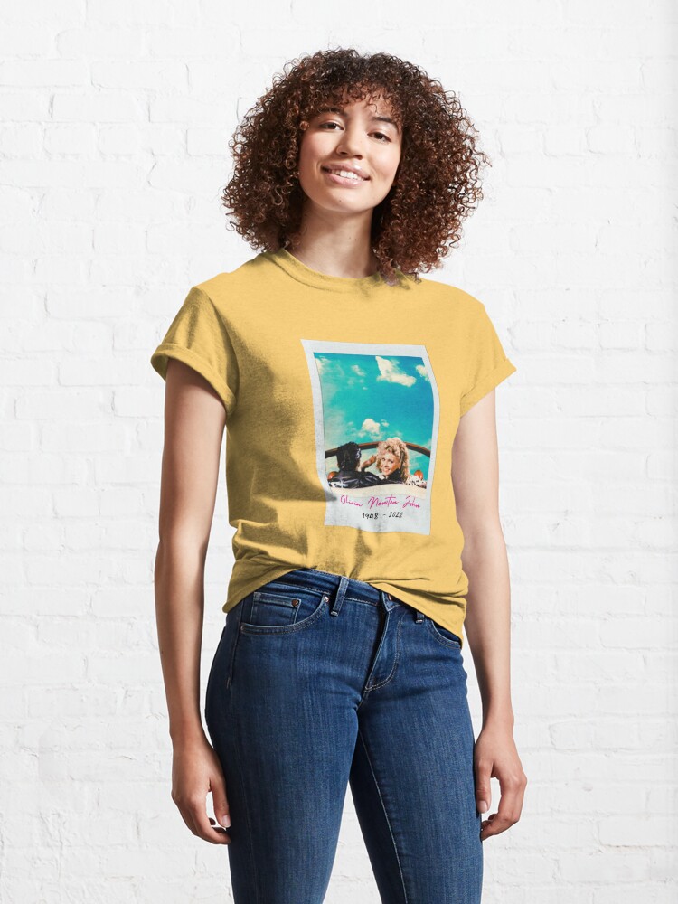 Discover Olivia Newton john RIP stickers T-Shirt