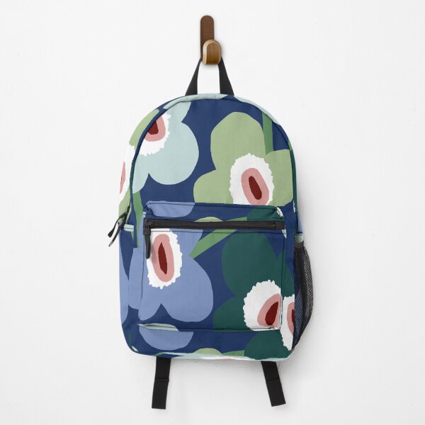 Item preview, Iconic Retro Scandinavian Floral Pattern in Blue and Green designed and sold by Deutschic.