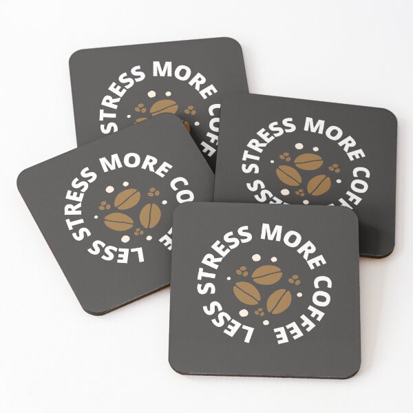 Item preview, Less Stress More Coffee  designed and sold by Demonkey.