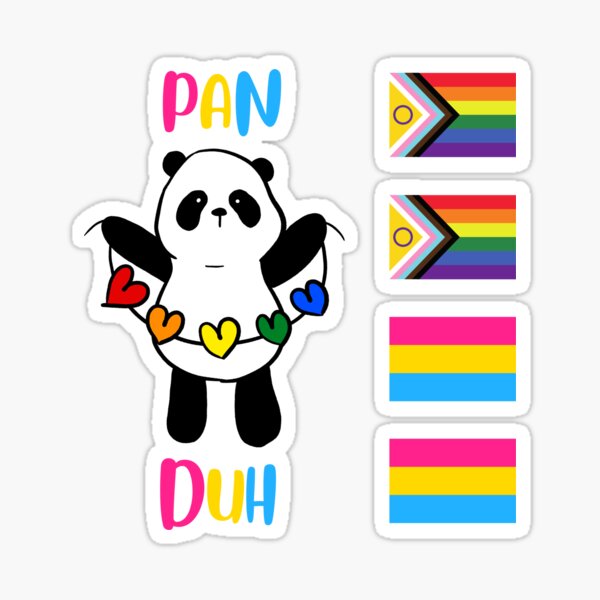 Pansexual Panromantic Pan Sticker - Non Binary Uno Reverse Card