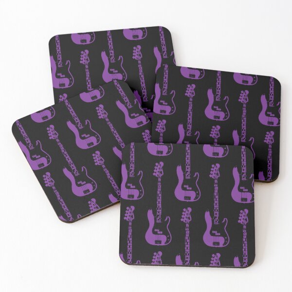 Item preview, Bass Guitar Cutout - Purple designed and sold by QuarterMoon.