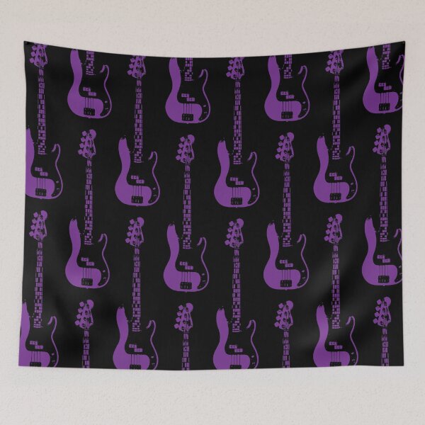 Item preview, Bass Guitar Cutout - Purple designed and sold by QuarterMoon.