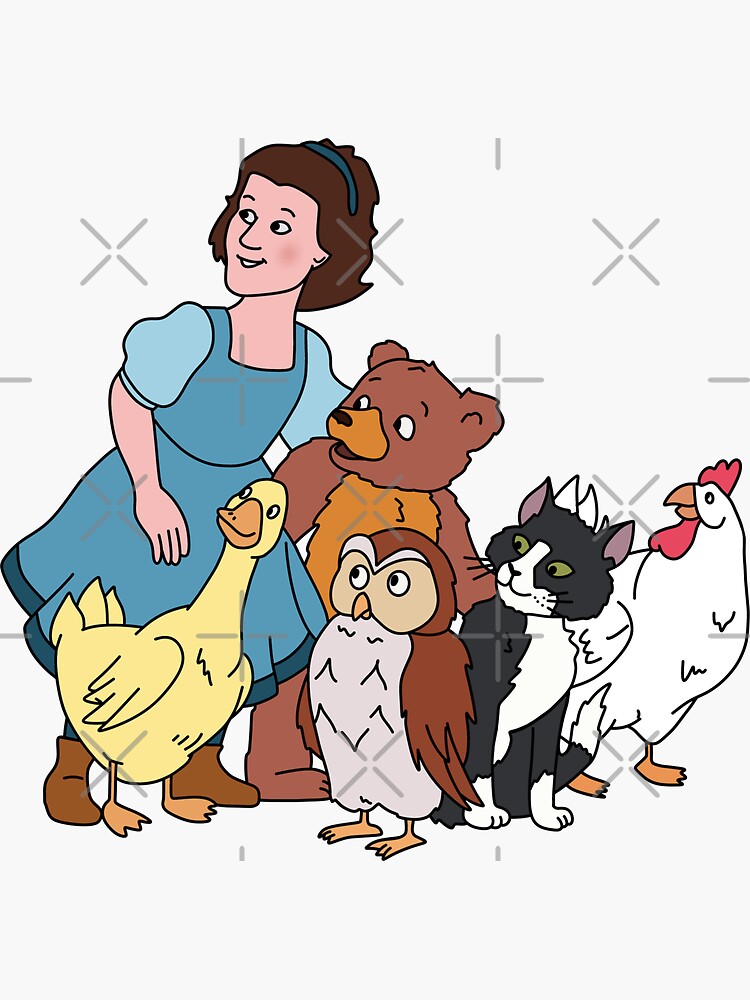 "Little Bear, Emily, and Friends Fan Art" Sticker for Sale by Ethereal