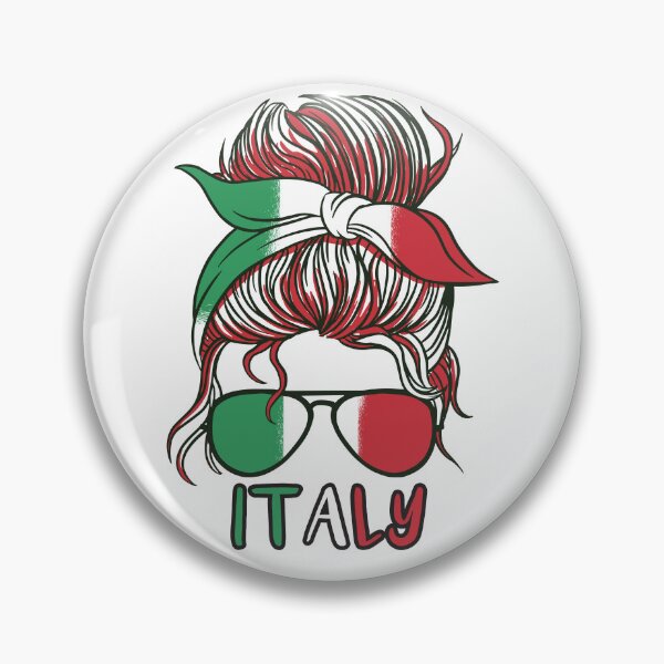 Item preview, Woman wearing sunglasses and a headscarf with the colors of the Italian flag designed and sold by Rob-Son.